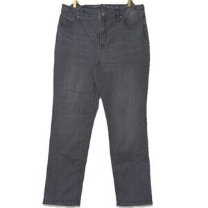 Chico’s Gray So Slimming Girlfriend Straight Leg Jeans Sz. 14R